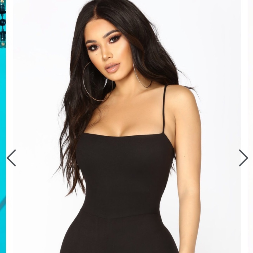 Black one piece jumpsuit